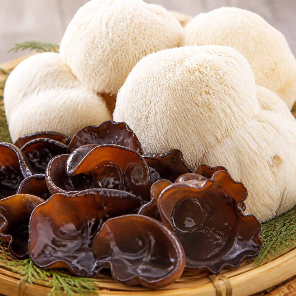 경북 성주 23살농부, 신선한 노루궁뎅이버섯 & 목이버섯 택배로 즐기세요!