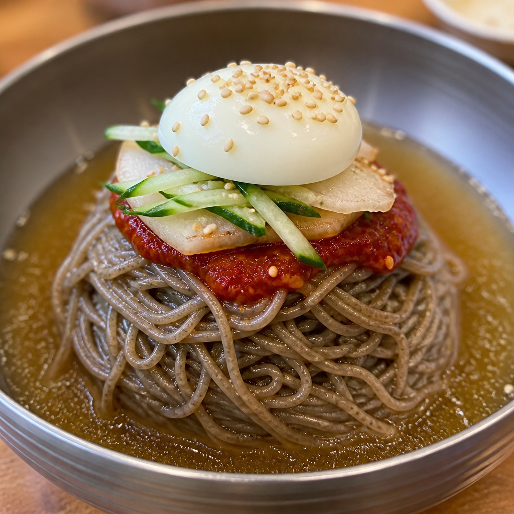 SBS 生活的達人 襄陽章山里蕎麥麵：29年傳統的自製明太魚拌蕎麥麵老店
