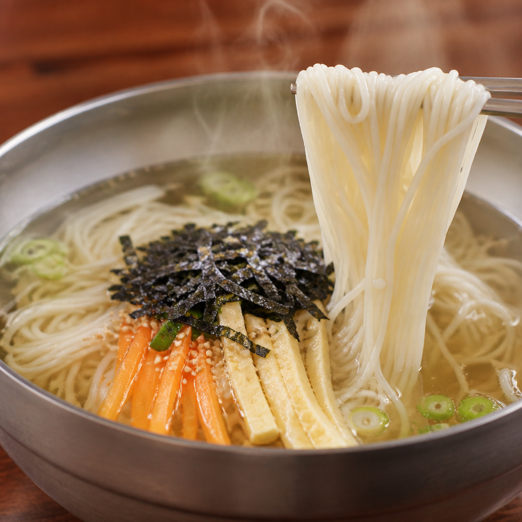 チョンウプ地元民が絶賛！「麺宴会」の小豆カルグクスは人生の逸品！