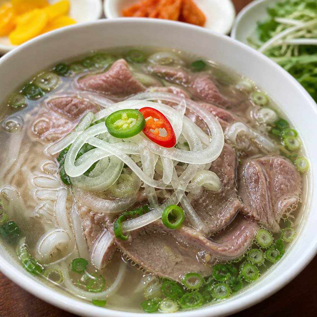 SBS 今日生放送麻浦区望远洞“河内之味”：正宗越南河粉与越南煎饼！