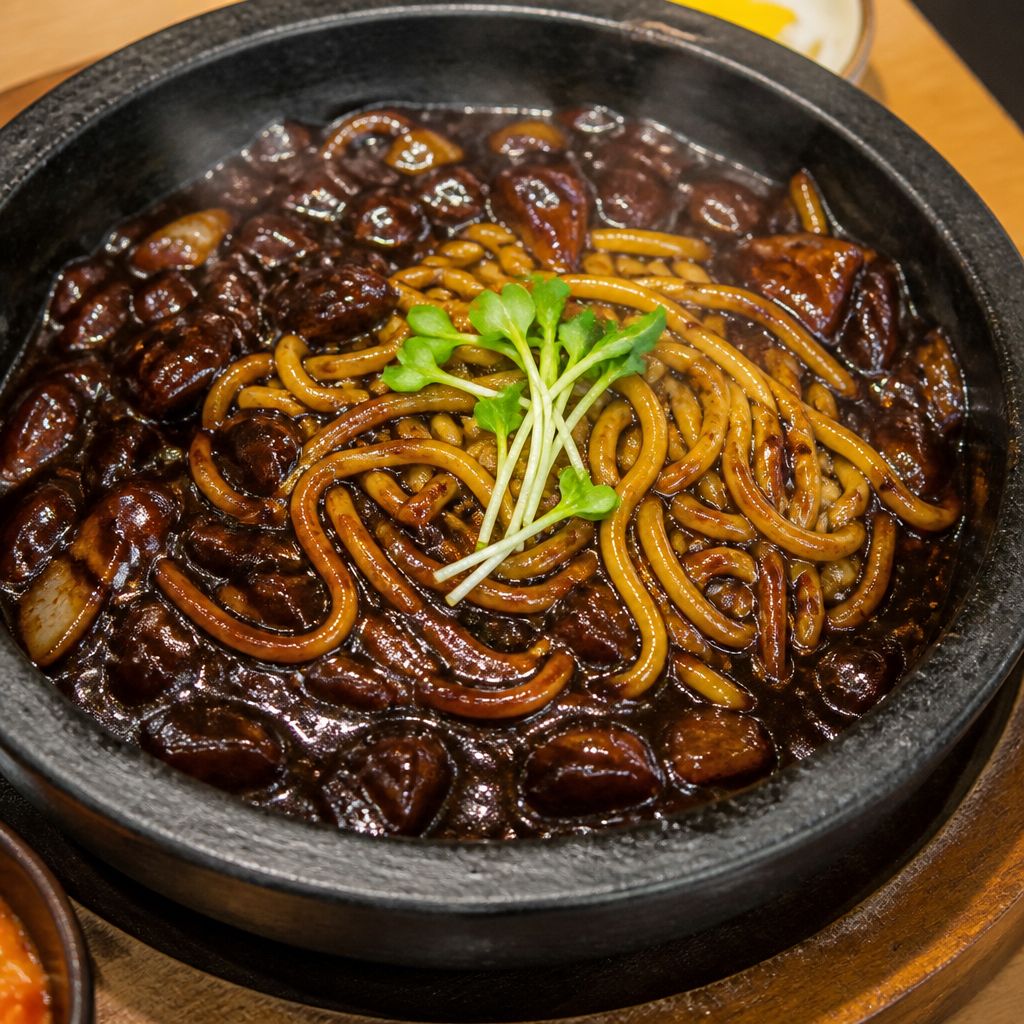 뜨거운 돌판 위 짜장면의 재발견! 수원 행궁동 '돌판짜장 짜마'