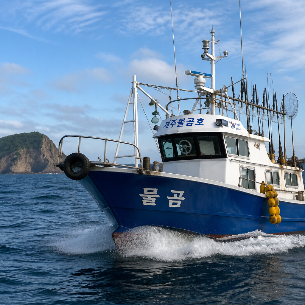 済州の夜の海でのスリル満点体験！ソソクカクキャプテン号イカ釣り完全攻略